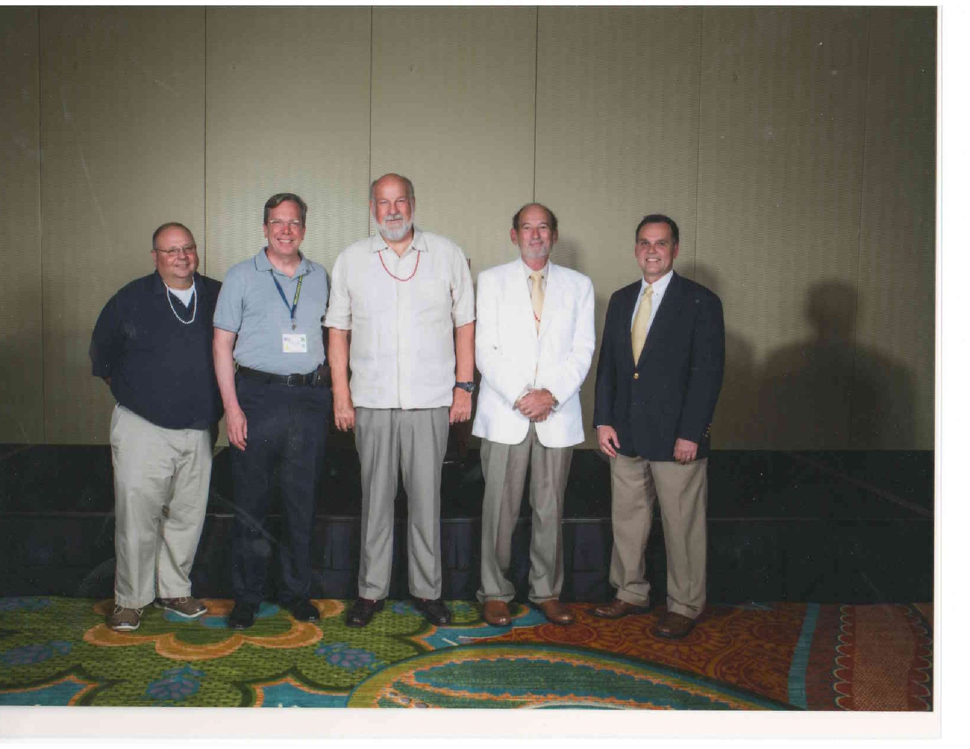 2016 Board of Directors Left to Right Richard Molck Vice-President, Robert Bennett Secretary, Donald Green MAA, Manny Seligmann President, and Jerry McKnight Treasurer.